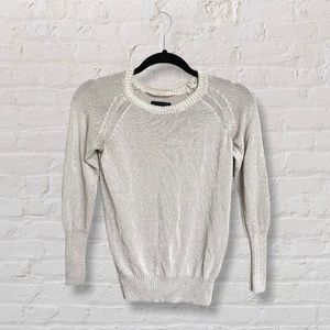 Wilfred Free Aritzia Off White Knit Sweater Crew Neck Size XS